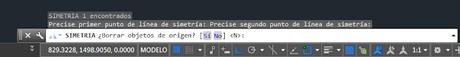 Crear una simetría en el programa Autocad