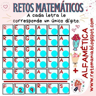 Criptoaritmética, Criptoaritmetica, Criptograma, Criptosuma, Alfamética, Alfametica, Alfametik, Desafío matemático, Desafíos matemáticos, Reto matemático, Retos matemáticos, Problema matemático, Problemas matemáticos, Juegos de lógica, Juegos de ingenio, Acertijos, Suma de letras, Suma de palabras