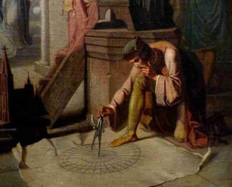 Tres pinturas matemática en Estrasburgo