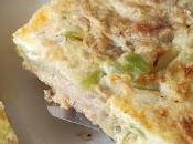 Tortilla calabacín, butifarra huevo