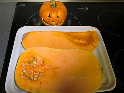 Bizcocho de calabaza para Halloween