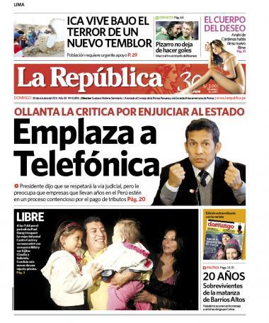 Portadas Dominicales 30 de octubre del 2011