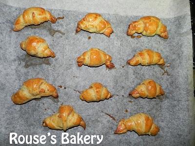 Croissants de salmón ahumado