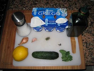 Tzatziki y Naan