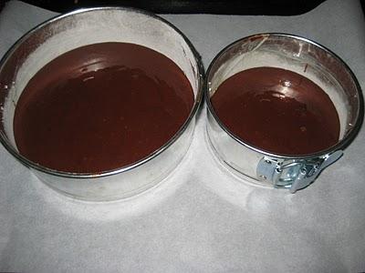 Tarta de queso con base de brownie