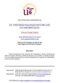 Conferencia Amazing: El universo matemático de los cuasicristales