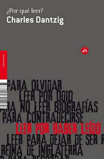 ¿Por qué leer?, de Charles Dantzig