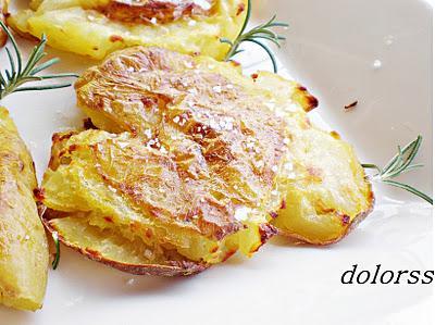 Patatas aplastadas dos texturas  (Olla Rápida)