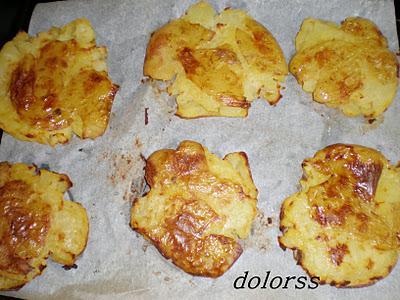 Patatas aplastadas dos texturas  (Olla Rápida)