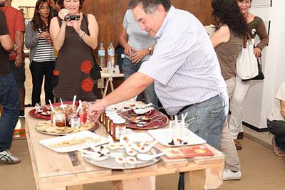 fotos del desayuno-degustación de Mermeladas de Comercio Justo