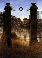 Caspar David Friedrich, The Cemetery Entrance