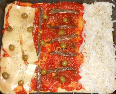 Pizza sin amasar