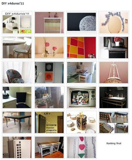 Concurso DIY x4duros'11: Los 10 DIY finalistas son...