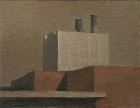 Marcelo Fuentes 'Sin título'. Óleo sobre lienzo La ciudad de dibujo, óleo y acuarela de Marcelo Fuentes