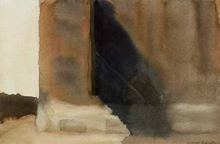 Marcelo Fuentes 'Sin título'. Acuarela sobre lienzo La ciudad de dibujo, óleo y acuarela de Marcelo Fuentes