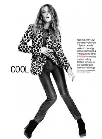 Erin Wasson para Marie Claire US noviembre