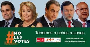 Ni cara “A” ( la del PSOE ), ni cara “B” ( la del PP );  lo que queremos es ... CAMBIAR DE DISCO (el del sistema, el bipartidismo)