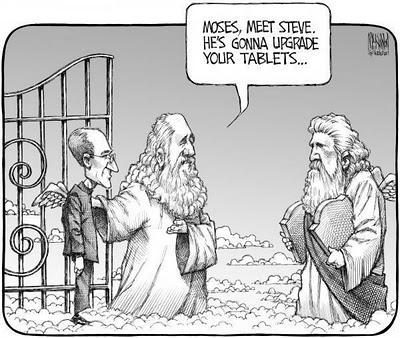 Humor Gráfico: Steve Jobs en el cielo