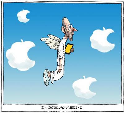 Humor Gráfico: Steve Jobs en el cielo