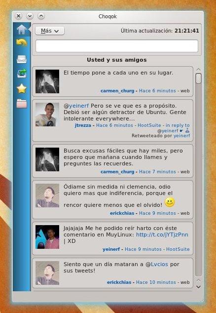 Choqok, el mejor cliente de twitter para KDE