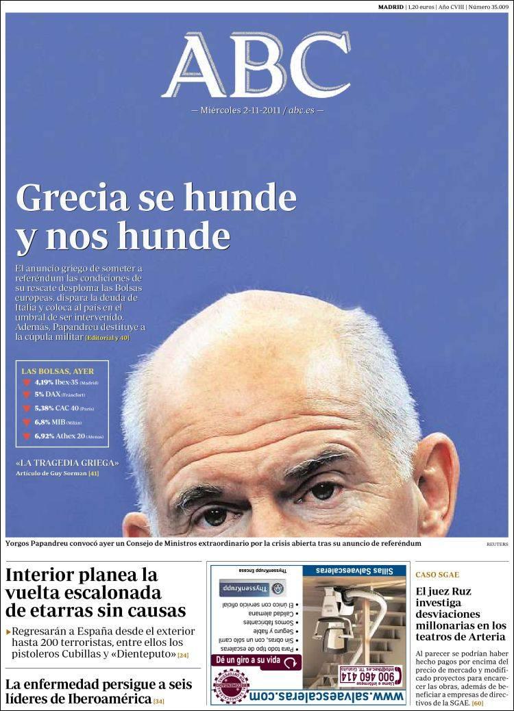 La prensa neoliberal española acribilla a Grecia sin piedad