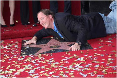 John Lasseter ha recibido su estrella en el Paseo de la Fama de Beverly Hills