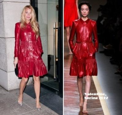 Blake Lively esplendida de Valentino y Louboutin, en una fiesta celebrada por este último en NYC