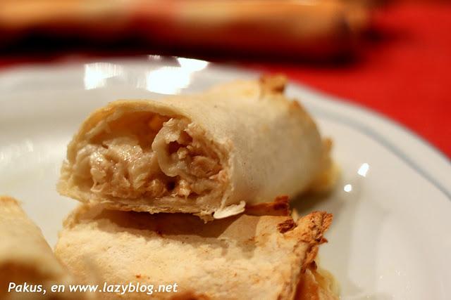 Flautas de salmón y rape