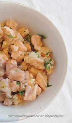 SOPAIPILLAS CON CEVICHE Y PEBRE