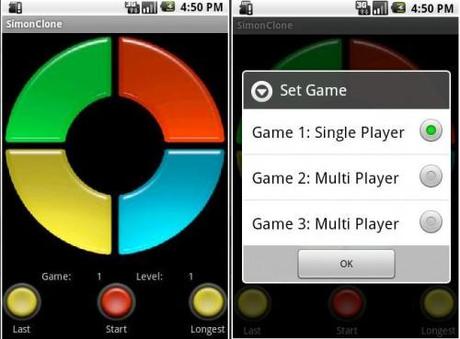 Simón para Android Juegos infantiles para teléfonos
