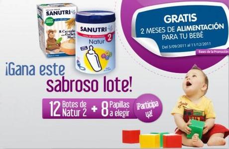 Alimentación gratis durante dos meses para tu bebé con Sanutri