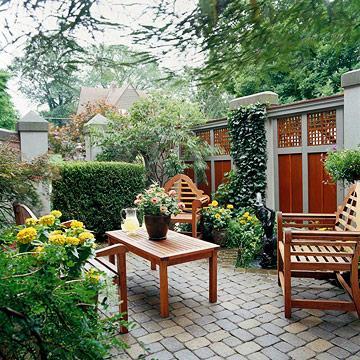 Intimidad en el jardín