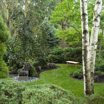 Intimidad en el jardín