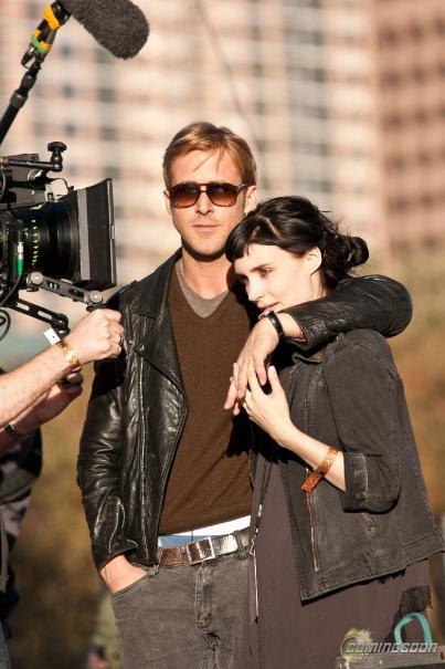 Ryan Gosling y Rooney Mara en el set de Lawless