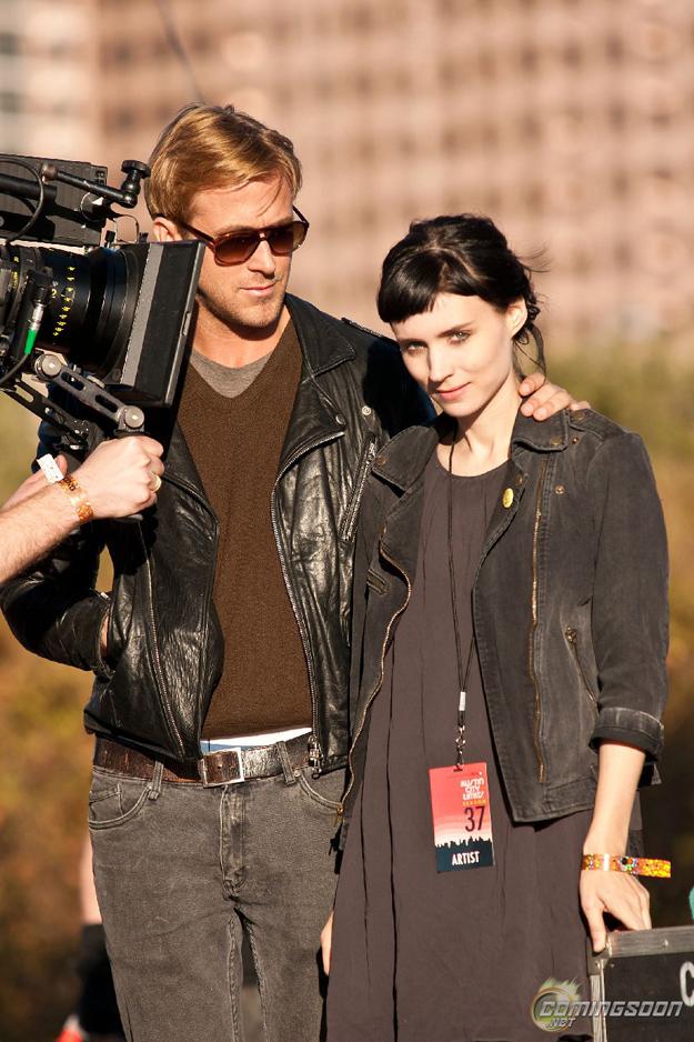 Ryan Gosling y Rooney Mara en el set de Lawless