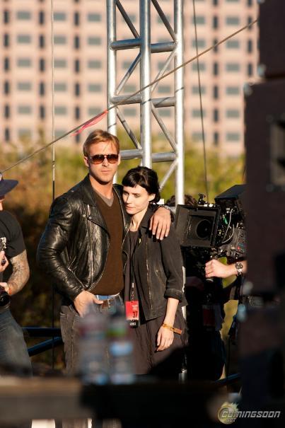 Ryan Gosling y Rooney Mara en el set de Lawless