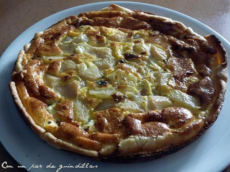 Quiche de pera y queso azul Quiche de pera y queso azul