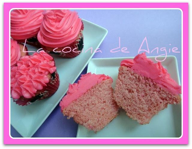 CUPCAKES DE FRAMBUESA