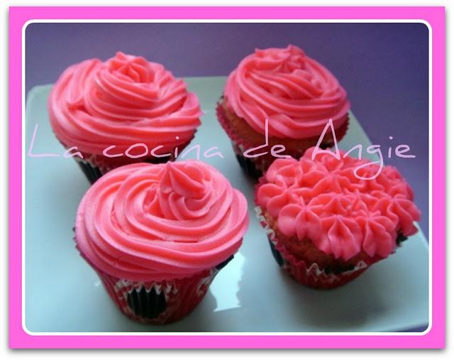 CUPCAKES DE FRAMBUESA