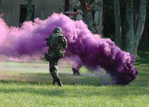 Purple smoke grenade Enemy Generator