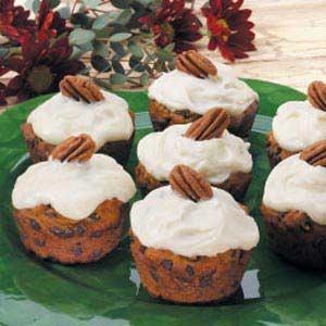 Cupcakes de calabaza y nueces