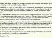 Carta remitida Parlamento europeo