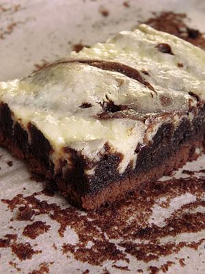 Brownie con chocolate y queso