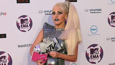 Lady Gaga arrasó  en los premios MTV Europa