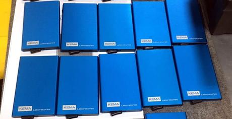 Baterías externas con logotipo