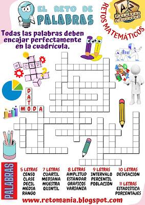 Crucigrama, Cruza-Palabras, Palabras Cruzadas, Juego de Palabras, Juego de Letras, Cruzada Matemática, Desafíos matemáticos, Problemas matemáticos, Retos matemáticos, Reto mental, Reto matemático