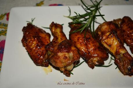 Alitas de pollo con salsa de soja