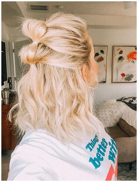 bubble ponytail pelo corto