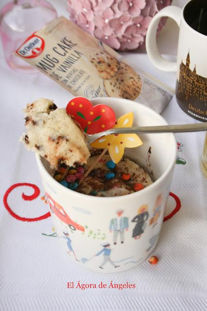 MUG CAKE DE VAINILLA (preparado para microondas)