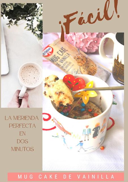 MUG CAKE DE VAINILLA (preparado para microondas)